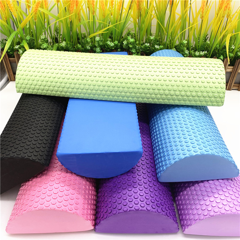 Foam Roller - 30/45cm 하프 라운드 EVA 마사지 폼
