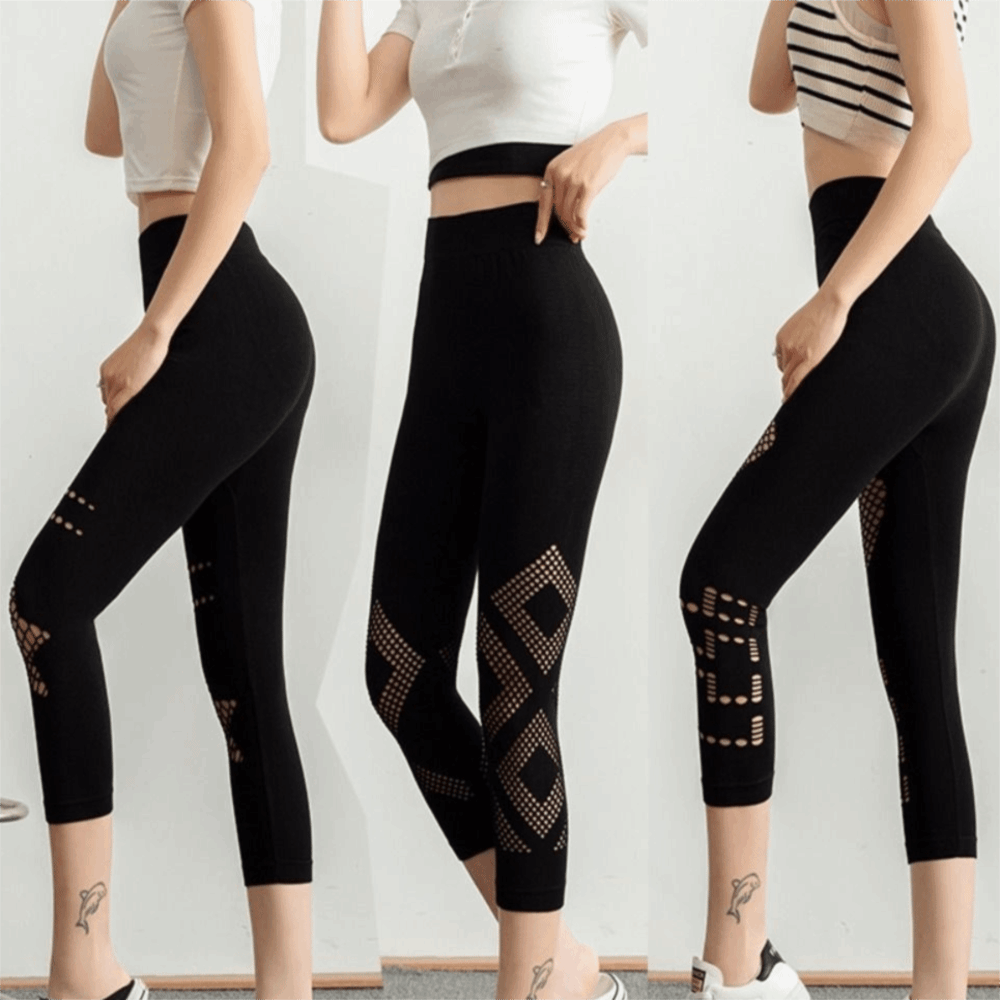 새로운 속이 비치는 여성용 메쉬 레깅스 통기성 오픈워크 - Yoga & Fitness Classes By Niharika Zirakpur Reviews 리뷰 및 가격