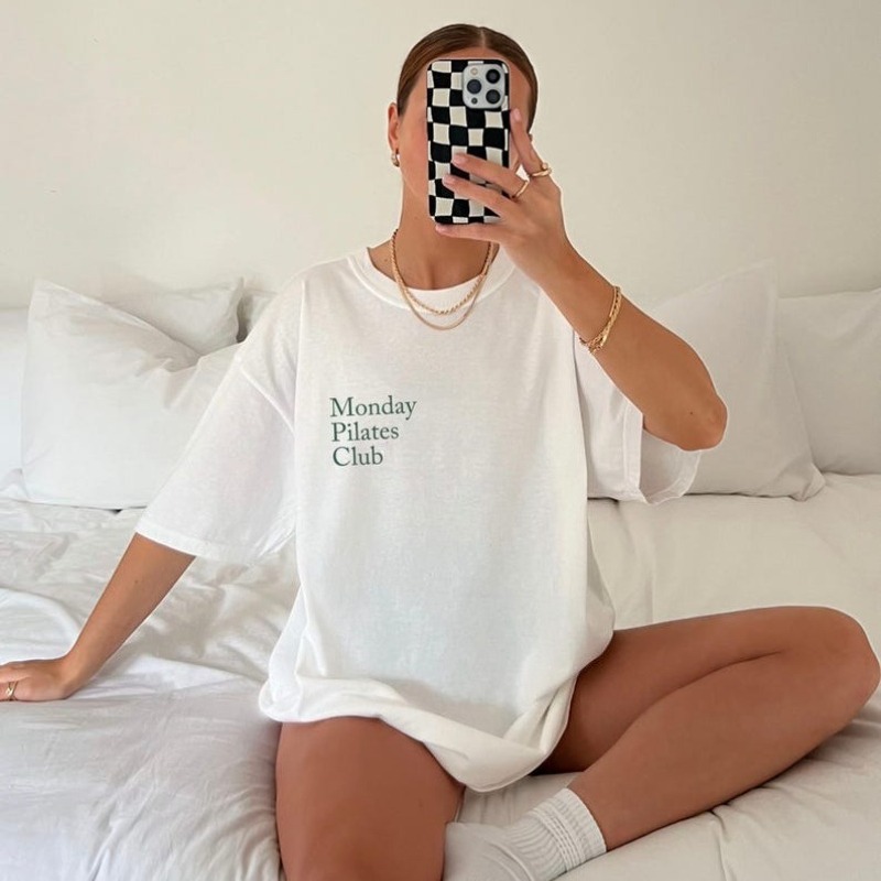 필라테스를 위한 셔츠 월요일 필라테스 클럽 요가 셔츠  - Yoga Fitness Fit Club 리뷰 및 가격